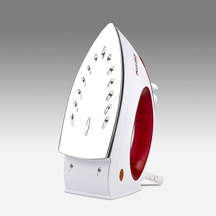Girmi ST01 Ferro da Stiro, 1800 W, Funzione Spray, Controllo temperatura, Piastra INOX, Plastica, Rosso/Bianco Girmi