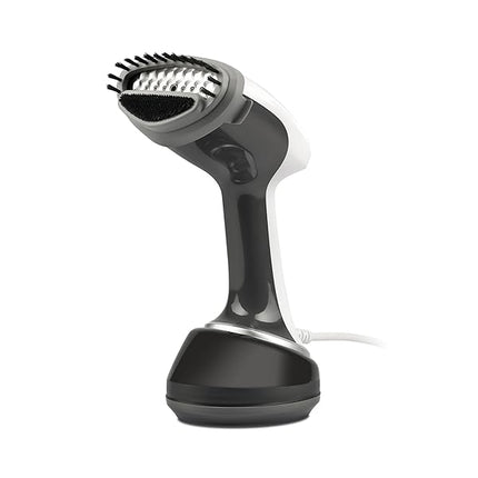 Girmi ST92 Ferro da Stiro Verticale a Vapore da viaggio, Stiratrice,1700 W, Piastra INOX, Capacità 360cc, Funzione Auto-spegnimento, Pronto in 40 sec, Accessori inclusi, Bianco/Grigio Girmi