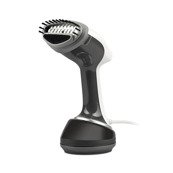 Girmi ST92 Ferro da Stiro Verticale a Vapore da viaggio, Stiratrice,1700 W, Piastra INOX, Capacità 360cc, Funzione Auto-spegnimento, Pronto in 40 sec, Accessori inclusi, Bianco/Grigio Girmi