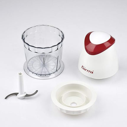 Girmi TR01 Tritatutto, 350 W, Lame Inox, Funzionamento PULSE, 500 ml, Bianco Girmi