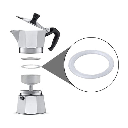 Pedrini Guarnizione 3 Ricambi Filtro Caffettiera Moka Macchinetta Caffè Pedrini