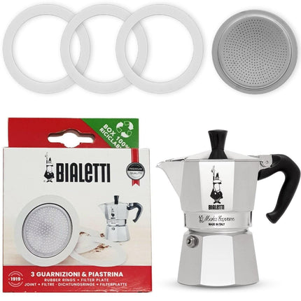 Bialetti Guarnizione e Filtro Ricambi Caffettiera Moka