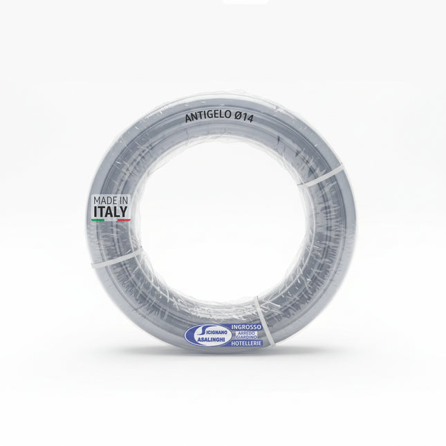 Tubo irrigazione antigelo PVC cristallo 14x19 mm trasparente Made in Italy – rotolo 15 m o 25 m Casalinghi Sicignano