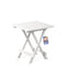 Progarden Tavolo Adige Pieghevole Bianco 44X44X50 Cm In Polipropilene – Leggero E Compatto, Portata 12 Kg Progarden