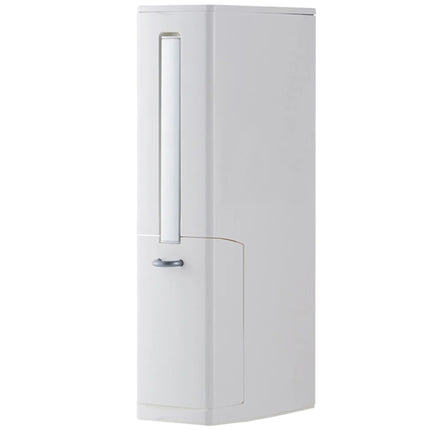 Set Igiene Bagno 3-in-1 Salvaspazio: Pattumiera WC con Scopino Integrato e Dispenser Sacchetti – Dimensioni Compatte (19x11x41cm) D&D Casalinghi