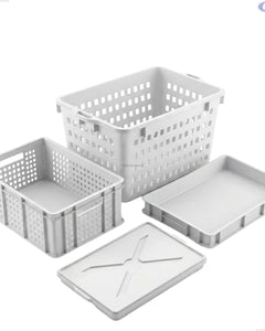 Cassetta Service Giganplast Piena/Forata | Contenitore Alimentare Professionale MOCA in Polietilene per Impasti, Cella e Freezer | Lavabile in Lavastoviglie - Made in Italy Giganplast