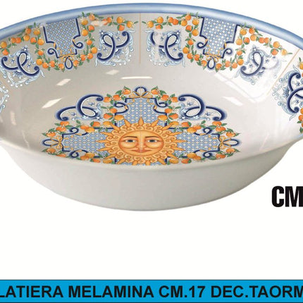 Insalatiera in Melamina Decoro Taormina (Ø 17-25 cm) | Ciotola da Portata 17 cm IBCT