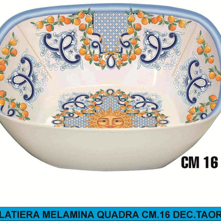 INSALATIERA MELAMINA QUADRA DEC.TAORMINA | Ø 16-20 cm 16 cm IBCT
