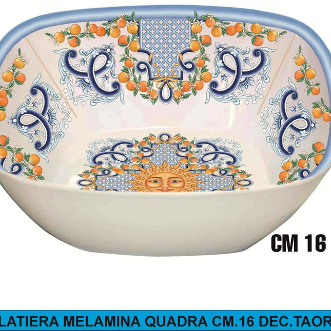 INSALATIERA MELAMINA QUADRA DEC.TAORMINA | Ø 16-20 cm 16 cm IBCT