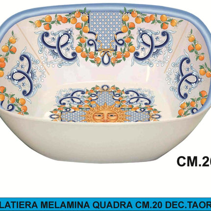 INSALATIERA MELAMINA QUADRA DEC.TAORMINA | Ø 16-20 cm 20 cm IBCT