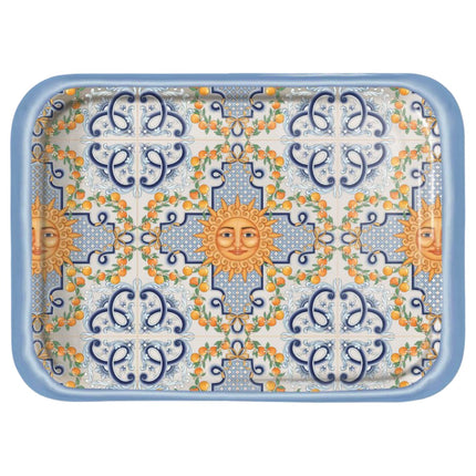 VASSOIO MELAMINA CAFFE' CM.30X21,5 DEC.TAORMINA IBCT