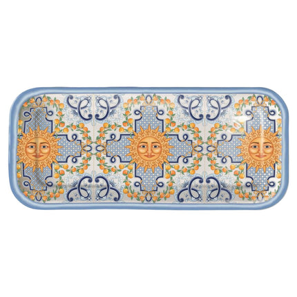 Vassoio Melamina Rettangolare Dec. Taormina | 23x16cm - 33x14.5 cm 33 x 14.5 cm IBCT