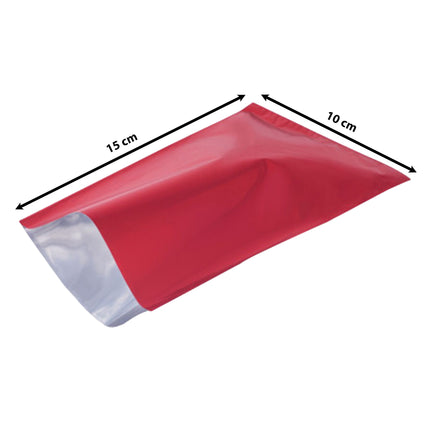 Buste Metallizzate Conf. 50 Pz. Cm.10X15 Lucide T.U. Rosso