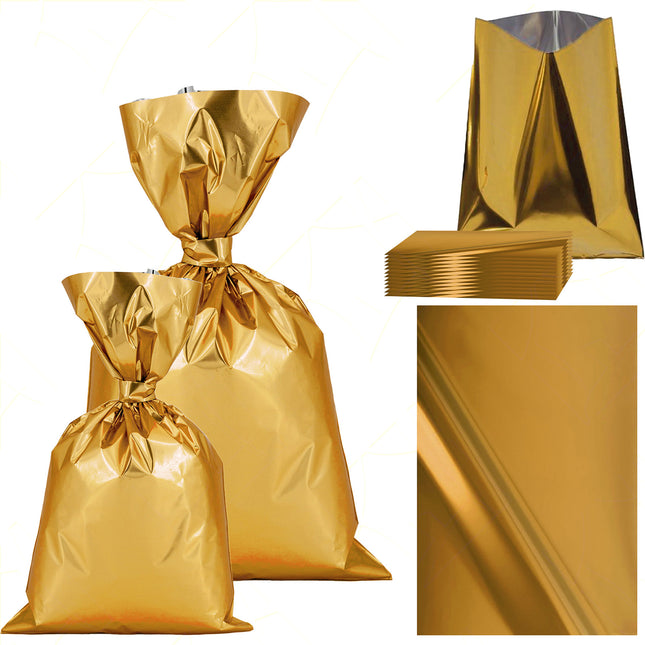 Buste Metallizzate Conf. 50 Pz. Cm.20X35 Lucide T.U. Oro