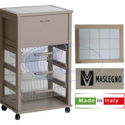 Carrello Vesuvio C/Portapane Tortora-8033433381769