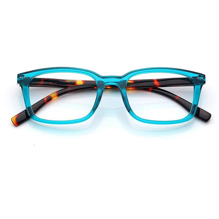 GianMarcoVenturi Savona Occhiali da Lettura, Standard Unisex-Adulto Azzurro-Tartaruga Industrie Ottiche Italiane