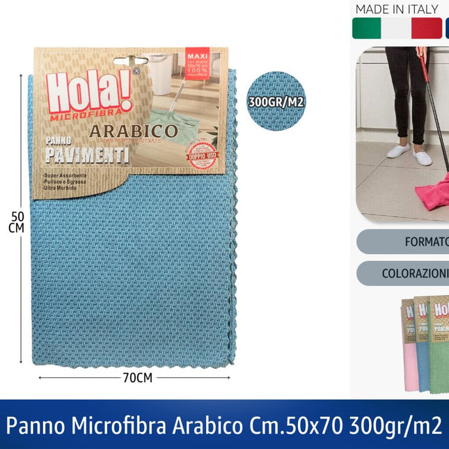 PANNO MICROFIBRA ARABICO CM.50X70 300GR/M2 Hola!