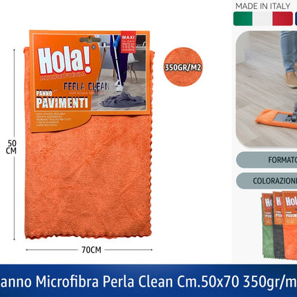 PANNO MICROFIBRA PERLA CLEAN CM.50X70 350GR/M2 Hola!