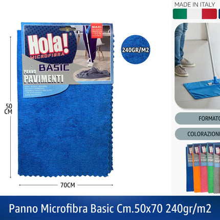 PANNO MICROFIBRA BASIC CM.50X70 240GR/M2 Hola!