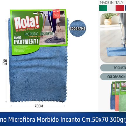 PANNO MICROFIBRA MORBIDO INCANTO CM.50X70 300GR/M2 Hola!