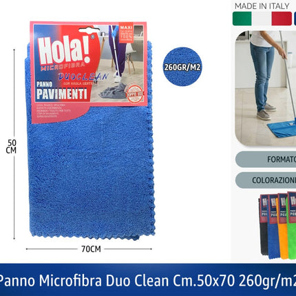 PANNO MICROFIBRA DUO CLEAN CM.50X70 260GR/M2 Hola!