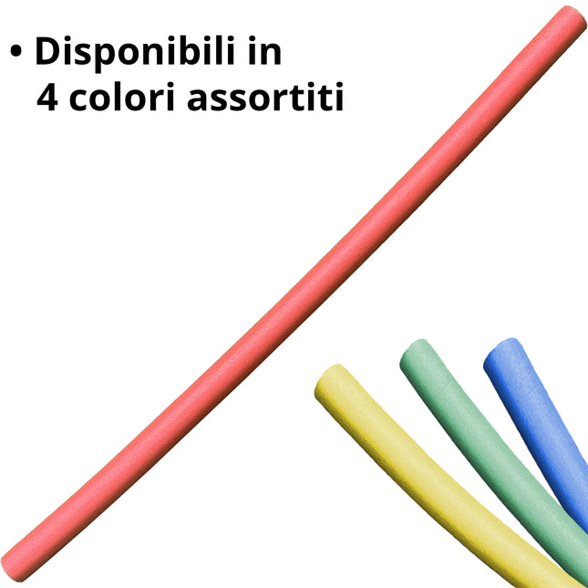 Tubo Galleggiante Piscina Pieghevole in Spugna 150 cm, Ø 6 cm – Noodle per Nuoto, Acquagym e Mare, Colori Assortiti Due Esse