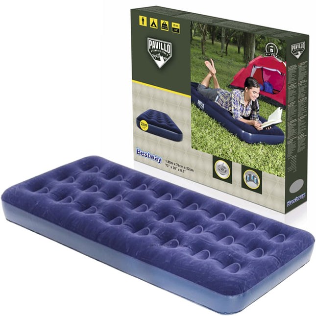 Materassino Floccato Gonfiabile – Morbidezza e Comfort per Mare, Piscina e Campeggio! BTX