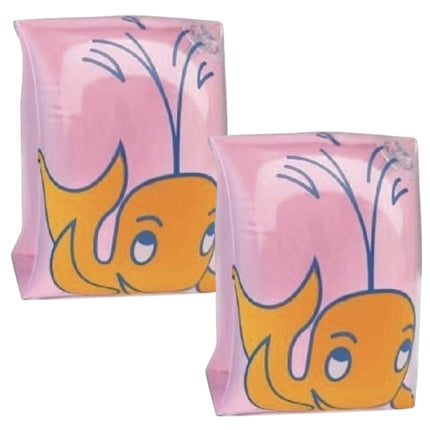 Braccioli Salvagente Ragazzi Bambini Fantasia Balena/Stella Gonfiabili per Nuoto Mare Piscina 25x15cm Colori Assortiti