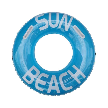 Ciambella Gonfiabile Fantasia Sun Beach con Maniglie Ø90cm – Colori Assortiti, Robusta e Divertente per Mare e Piscina, Adatta ai Bambini dai 3+ anni