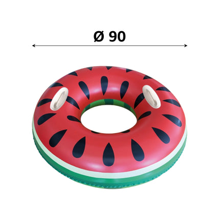 Ciambella Gonfiabile Ø90cm Fantasia Melone con Maniglie – Colorata e Fresca, Perfetta per Divertirsi in Mare o Piscina, Adatta ai Bambini dai 3+ anni