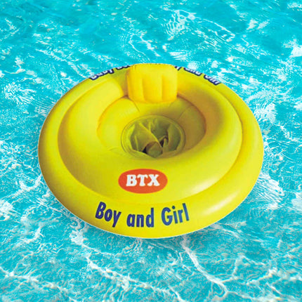 Ciambella Baby Float Circolare con Mutandina Ø70cm – Galleggiante Sicuro per Neonati, Colori Assortiti, Ideale per Mare e Piscina, Adatta ai Bambini fino ai 3+ anni