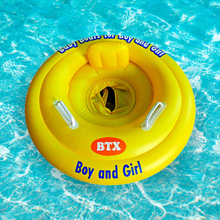 Ciambella Baby Float con Mutandina e Maniglie Ø70cm – Sicurezza e Comfort per Neonati, Colori Assortiti, Perfetta per Mare e Piscina, Adatta ai Bambini dai 3+ anni