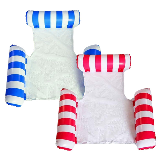 Amaca Gonfiabile con Cuscino 133cm Vinile Colori Assortiti Confortevole