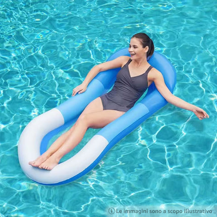 Materassino Rete Gonfiabile 167x85cm in Vinile, Colori Assortiti, Mare e Piscina