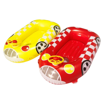 Canotto Gonfiabile Auto con Volante 100 cm – Gommone Bambini Colorato per Mare e Piscina, +3 Anni