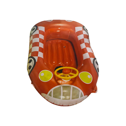 Canotto Gonfiabile Auto con Volante 100 cm – Gommone Bambini Colorato per Mare e Piscina, +3 Anni