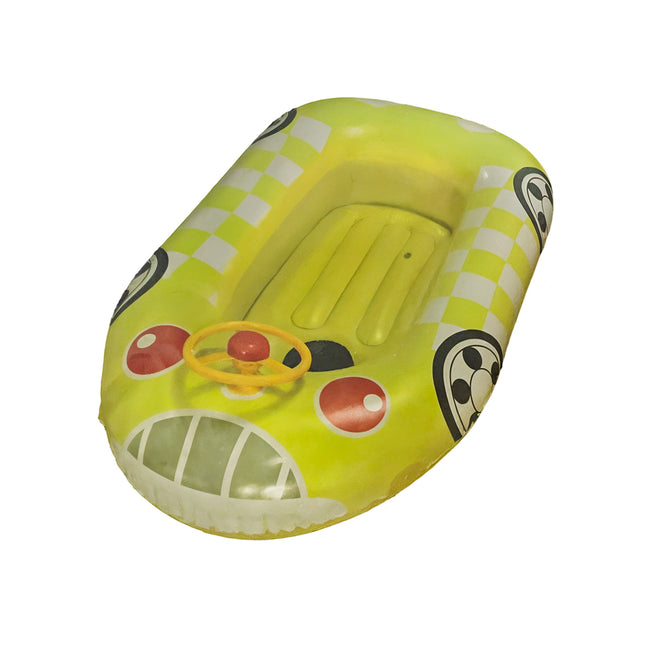 Canotto Gonfiabile Auto con Volante 100 cm – Gommone Bambini Colorato per Mare e Piscina, +3 Anni