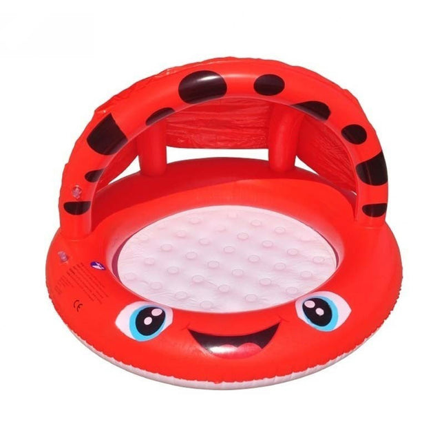Piscina Gonfiabile Coccinella Ø92x62cm, Fondo Morbido e Design Divertente