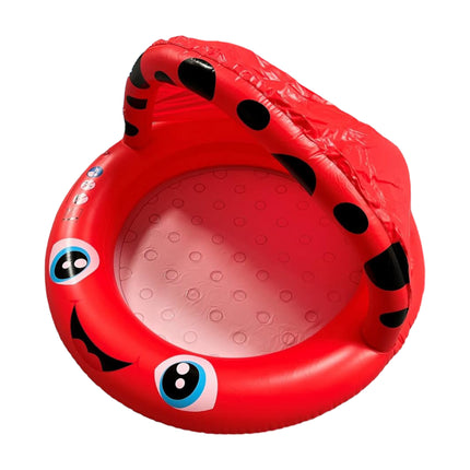 Piscina Gonfiabile Coccinella Ø92x62cm, Fondo Morbido e Design Divertente