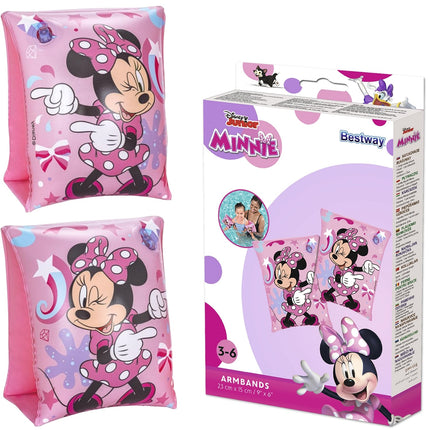 Braccioli Salvagente Ragazzi Bambini Fantasia Minni Mouse per Nuoto Mare Piscina 23x15cm