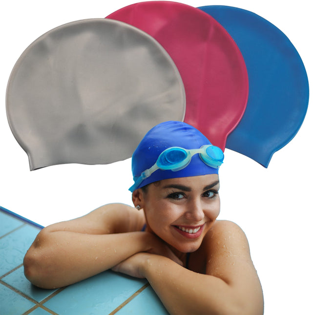 Cuffia In Lattice Piscina Elastico 14+ Anni – Adatta Nuoto Sport Acqua, Adulti e Ragazzi, Colori Assortiti