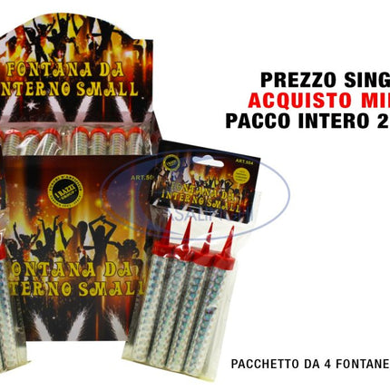 Candeline Flambe' Confezione 4 Pezzi Small Festa Party I Razzi Group