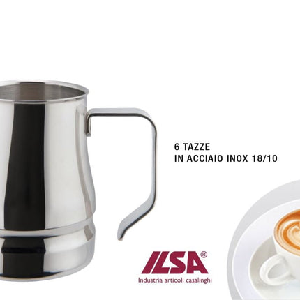 Ilsa Lattiera Cappuccino 6 Tz. Evolution Inox 18/10 Ilsa