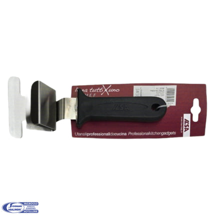 Ilsa Pinza per Teglie in Acciaio Inox con Manico Nero 9x7 cm Ilsa