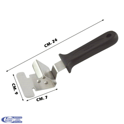 Ilsa Pinza per Teglie in Acciaio Inox con Manico Nero 9x7 cm Ilsa