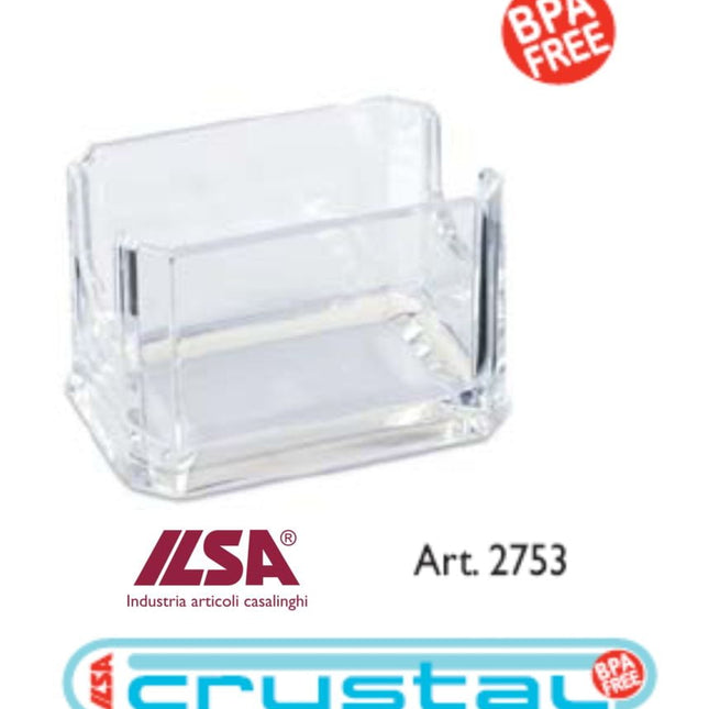 Ilsa Portabustine Singolo Zucchero-the Cm.8x5,5 in Acrilico Food Grade Resistente a Temperature +70°C Ilsa