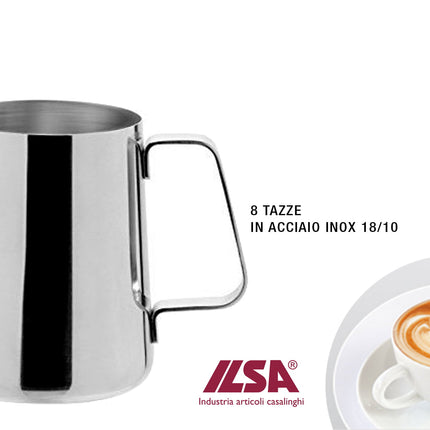 Ilsa Lattiera X Cappuccino 8 Tz. Cl.80 Inox 18/8 Ilsa