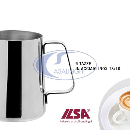 Ilsa Lattiera X Cappuccino 6 Tz. Cl.60 Inox 18/8 Ilsa