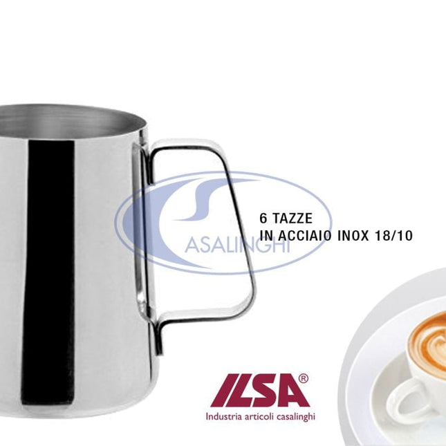 Ilsa Lattiera X Cappuccino 6 Tz. Cl.60 Inox 18/8 Ilsa