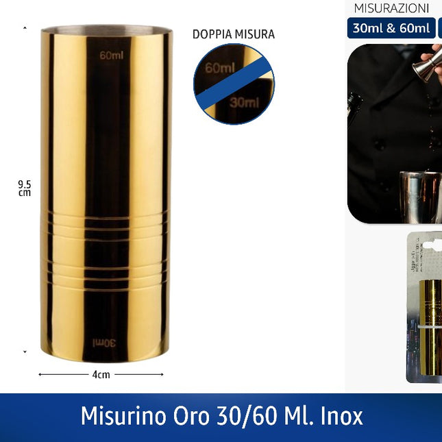 Ilsa Misurino Oro 30/60 ML. Inox Ilsa